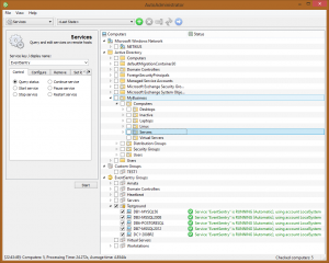 Managing services with AutoAdministrator