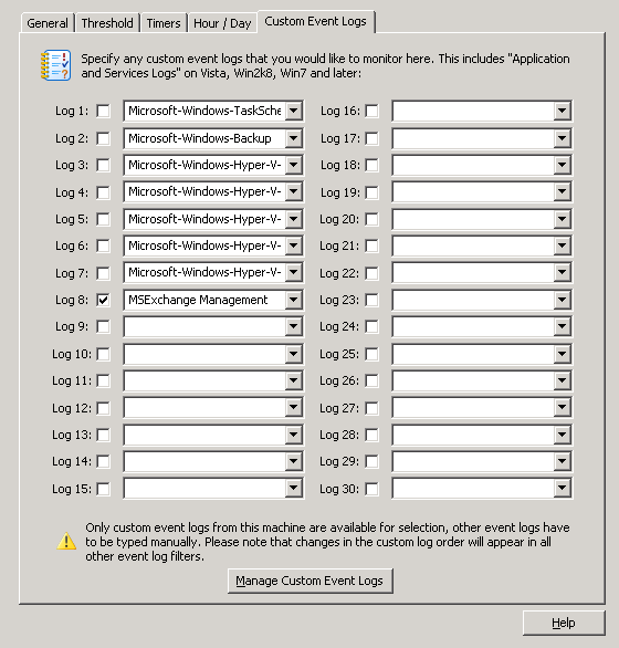 EventSentry Custom Log