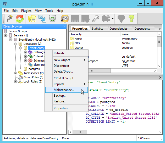 Postgresql reindex