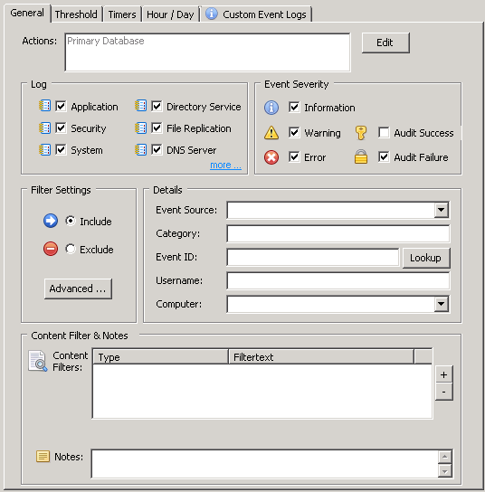 Creating an Consolidation filter