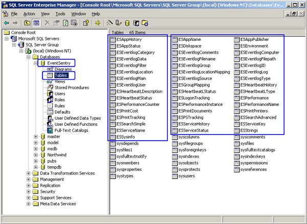 SQL Server Enterprise Manager