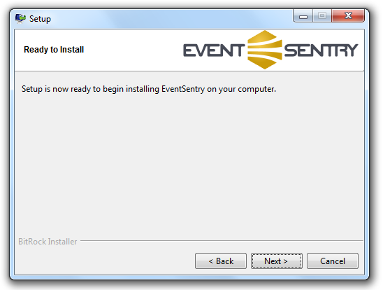 EventSentry Upgrade step 3